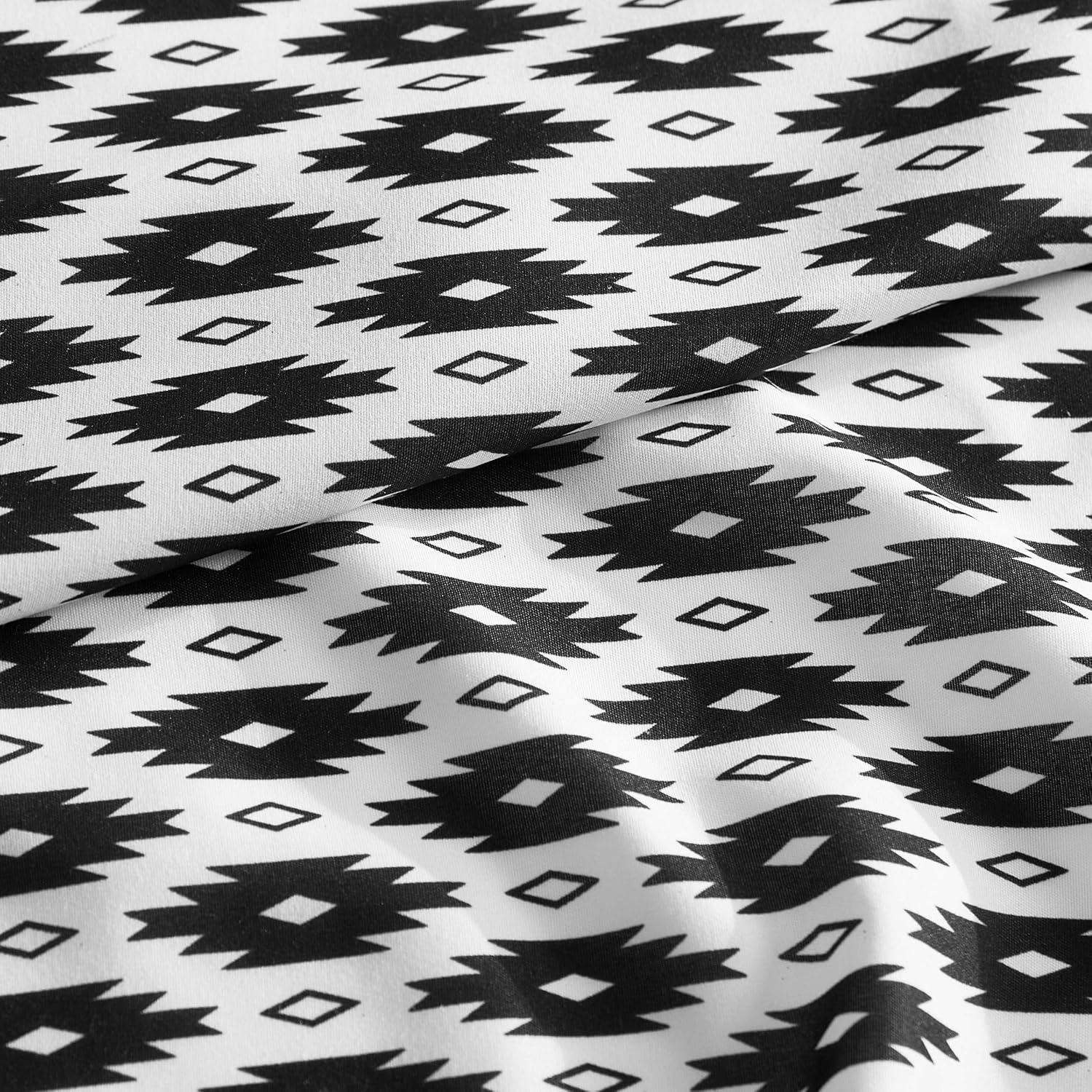 imageWrangler Twin Bed Sheets UltraSoft ampamp Lightweight Bedding with Matching Pillowcase Lightweight Bed Set for All Season Comfort OekoTex Certified Prairieland Paisley BlueBlaze Black