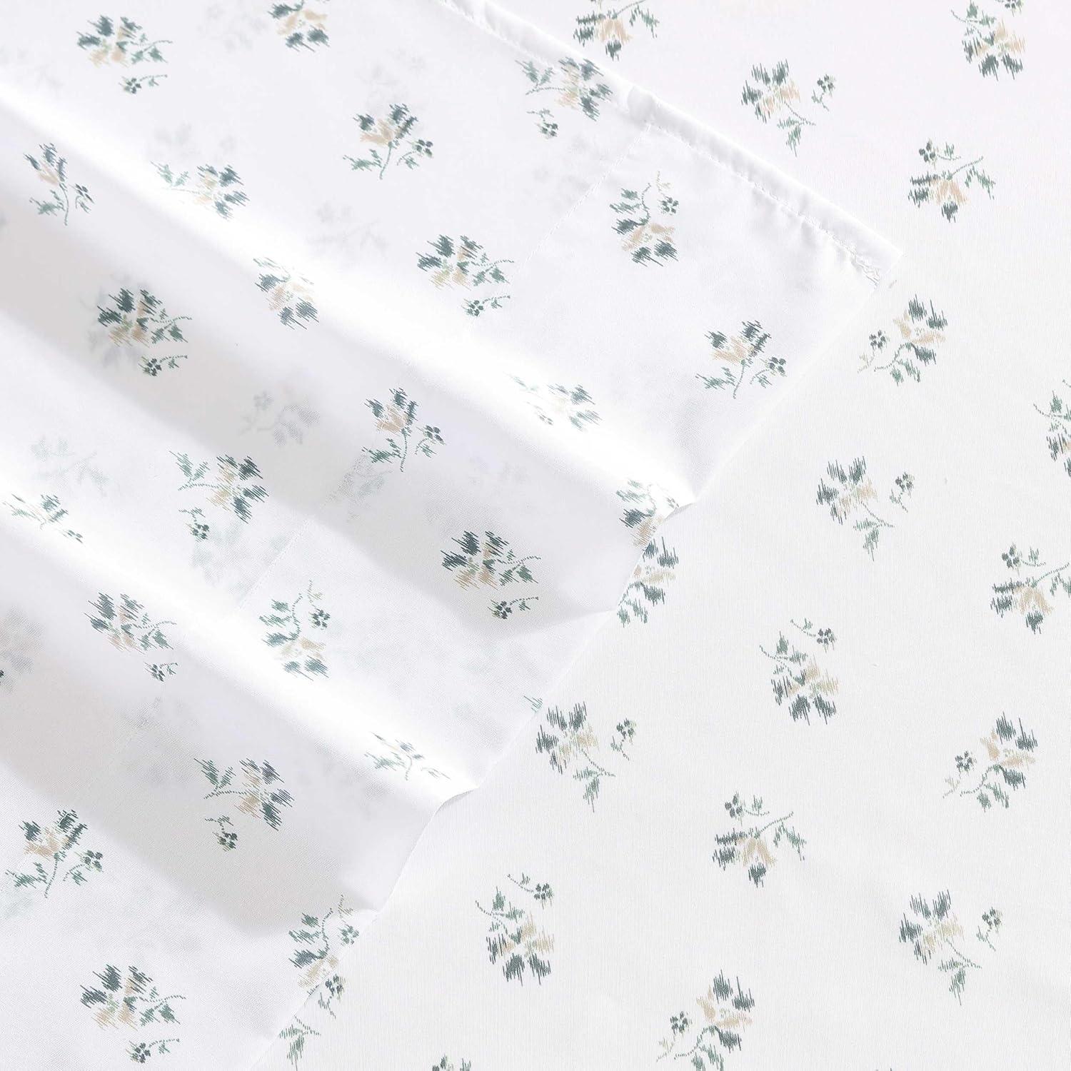 imageWrangler Twin Bed Sheets UltraSoft ampamp Lightweight Bedding with Matching Pillowcase Lightweight Bed Set for All Season Comfort OekoTex Certified Prairieland Paisley BlueSketchy Ditsy Green