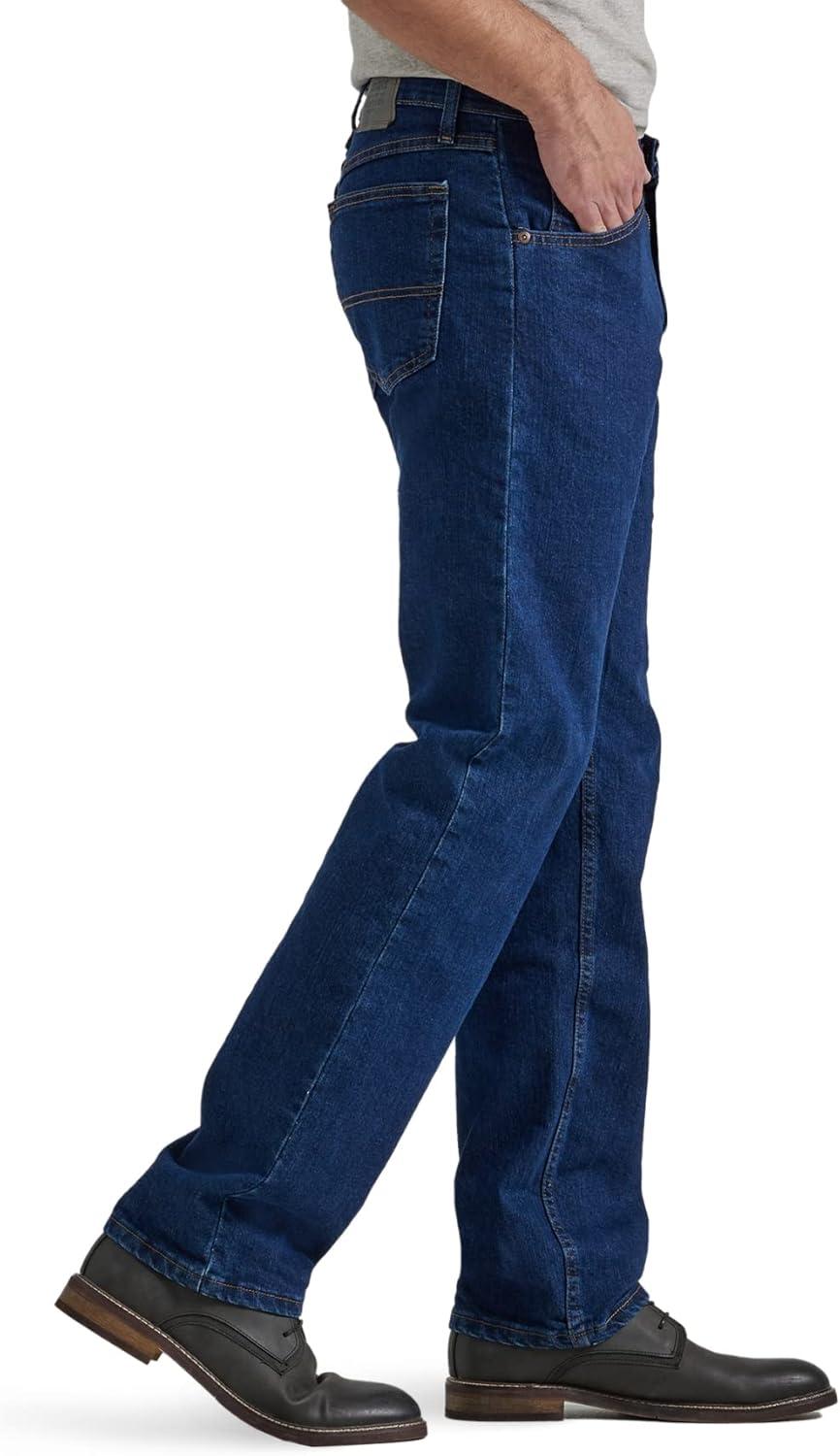 imageWrangler Authentics Mens Classic 5Pocket Regular Fit Flex JeanDark Indigo Flex