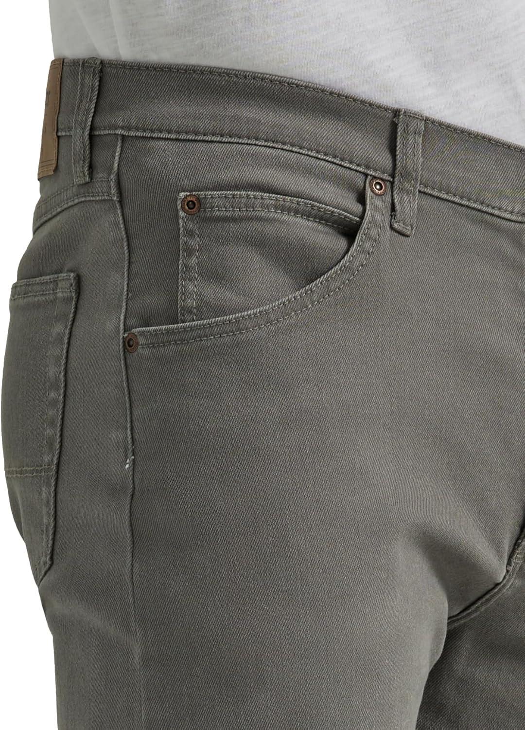 imageWrangler Authentics Mens Classic 5Pocket Regular Fit Flex JeanGargoyle