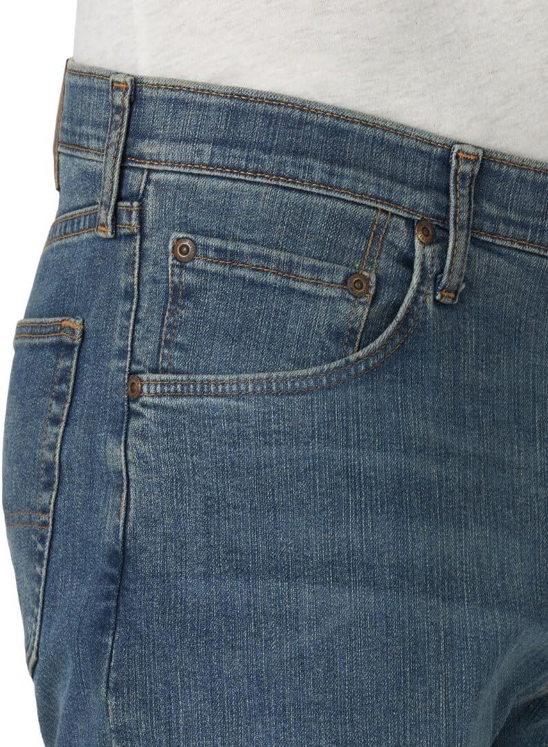 imageWrangler Authentics Mens Regular Fit Comfort Flex Waist JeanSlate