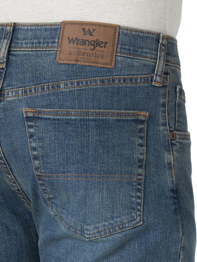 imageWrangler Authentics Mens Regular Fit Comfort Flex Waist JeanSlate