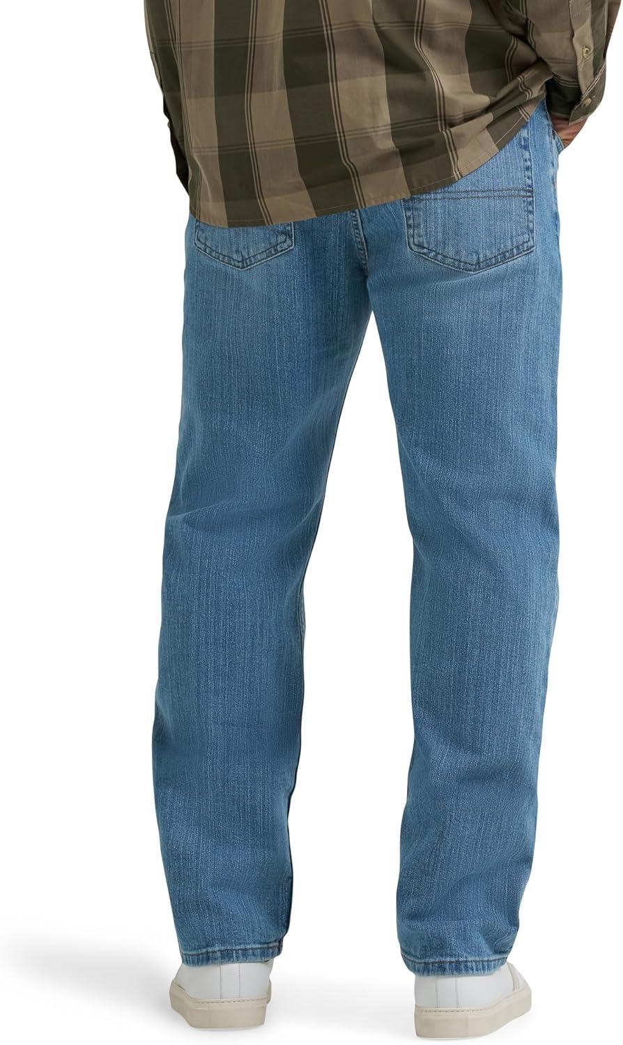 imageWrangler Authentics Mens Regular Fit Comfort Flex Waist JeanStonewash Flex
