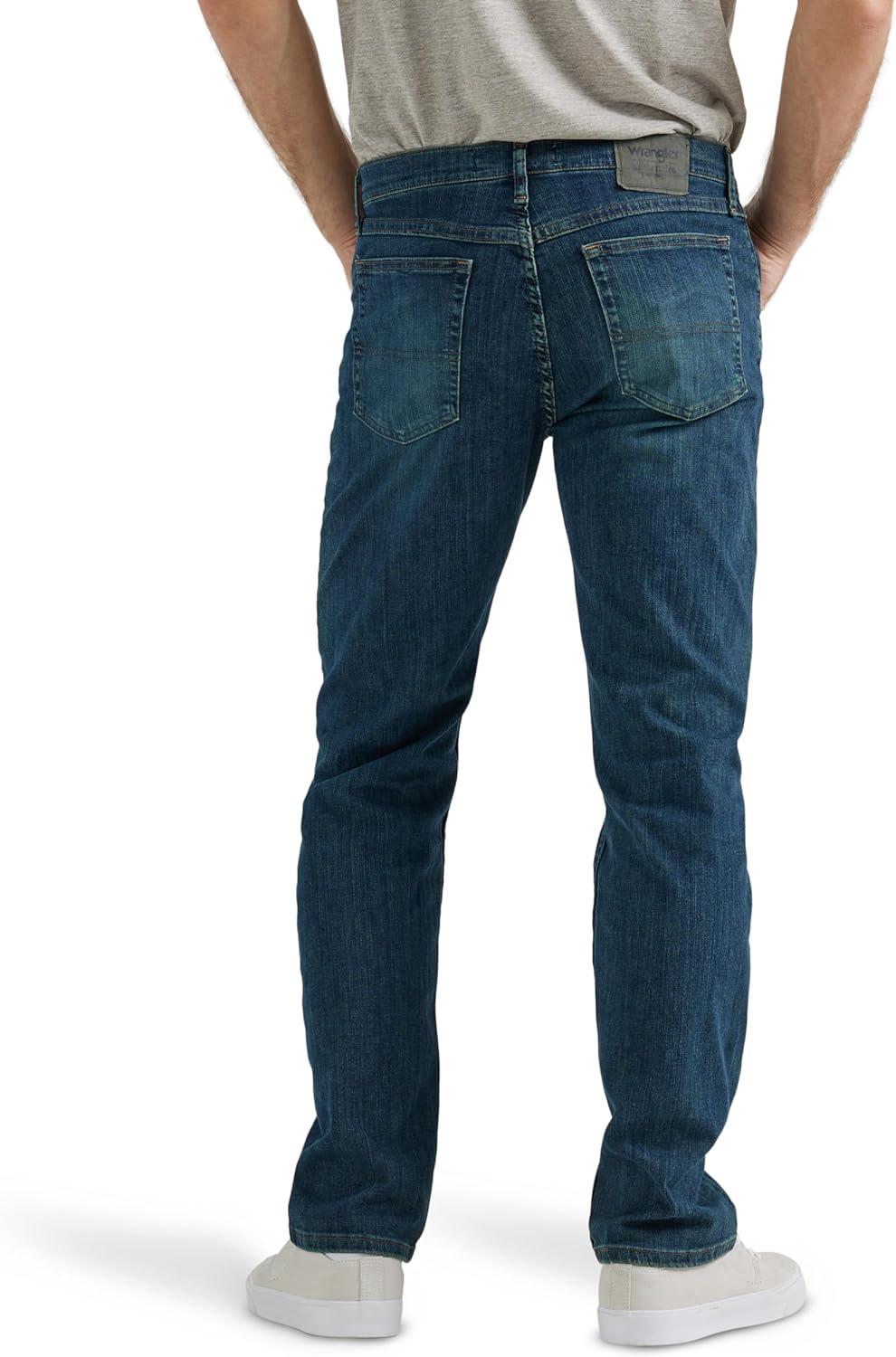 imageWrangler Authentics Mens Regular Fit Comfort Flex Waist JeanTwilight Flex