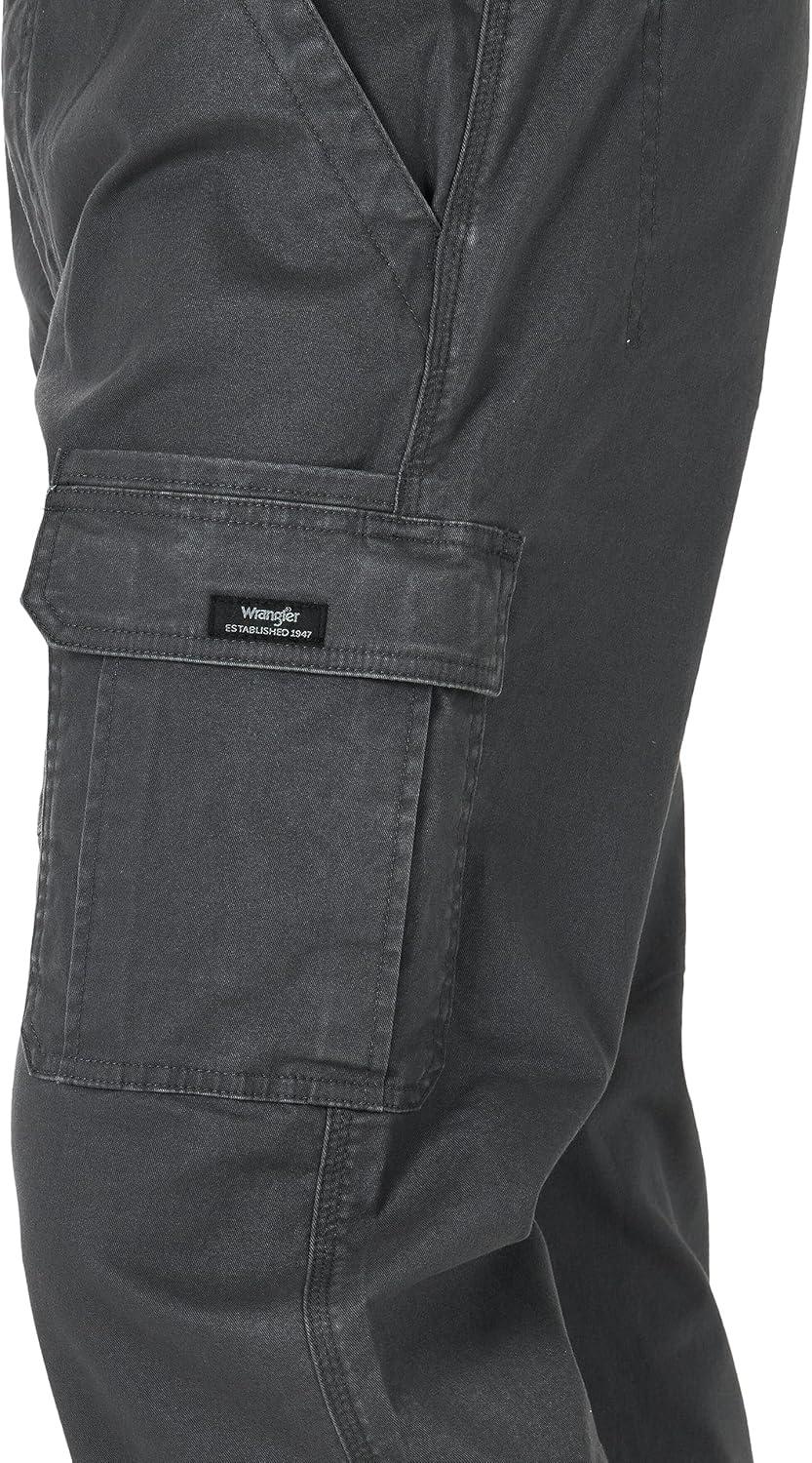 imageWrangler Authentics mens Relaxed Fit Stretch Cargo PantAnthracite Twill