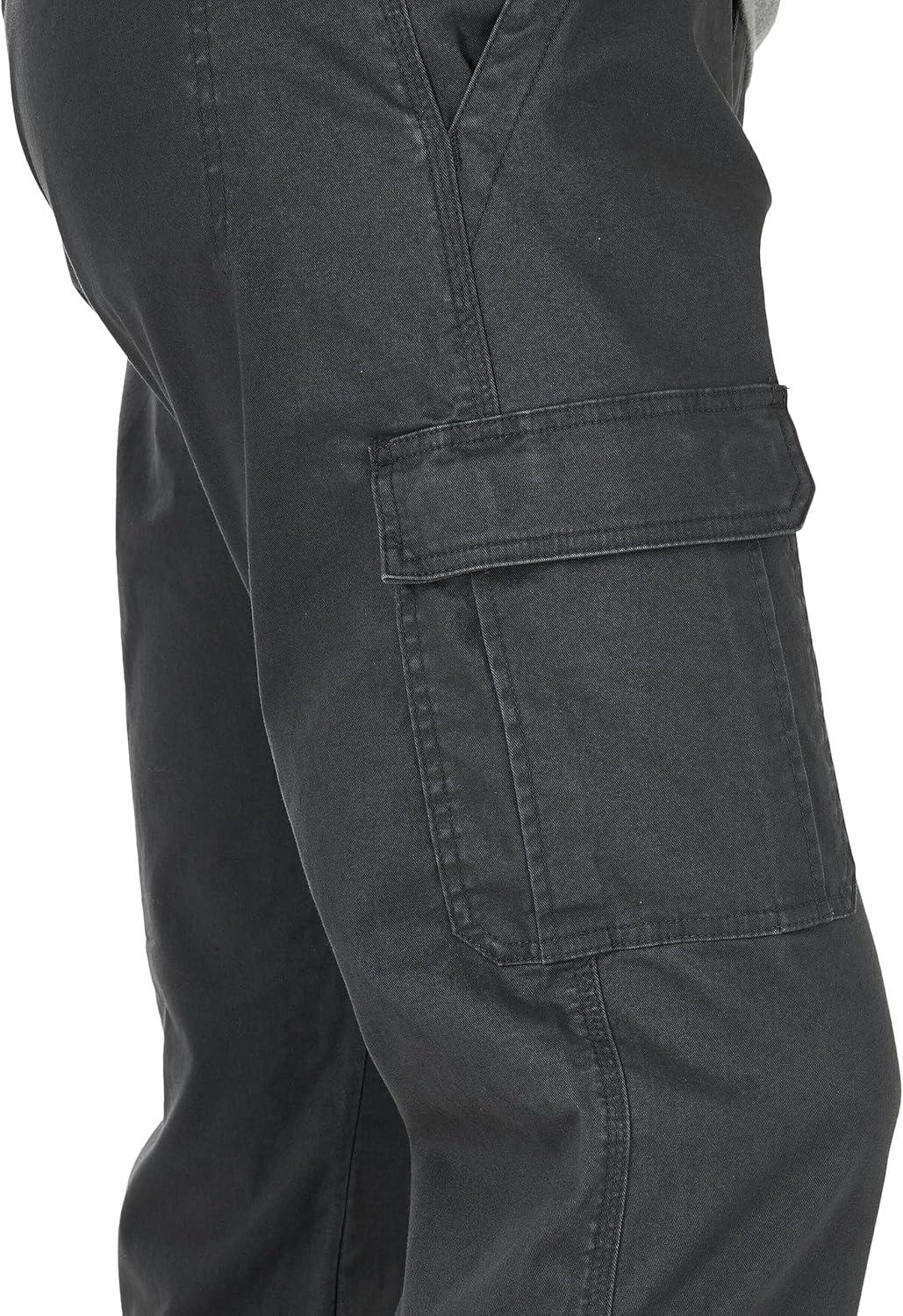 imageWrangler Authentics mens Relaxed Fit Stretch Cargo PantAnthracite Twill