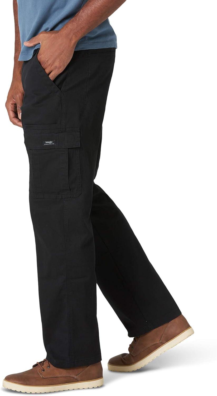imageWrangler Authentics mens Relaxed Fit Stretch Cargo PantBlack