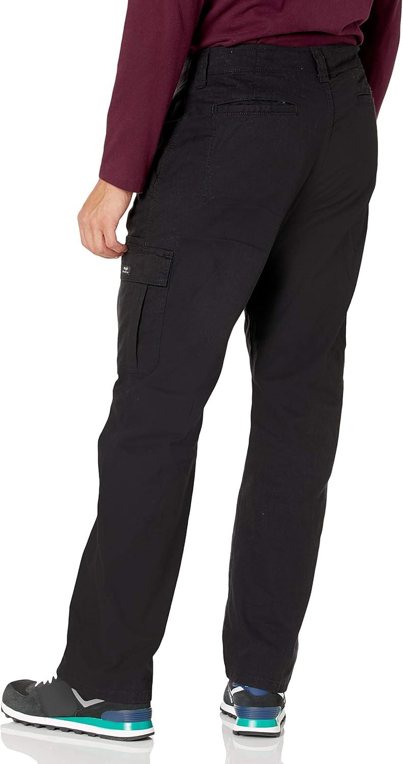 imageWrangler Authentics mens Relaxed Fit Stretch Cargo PantBlack