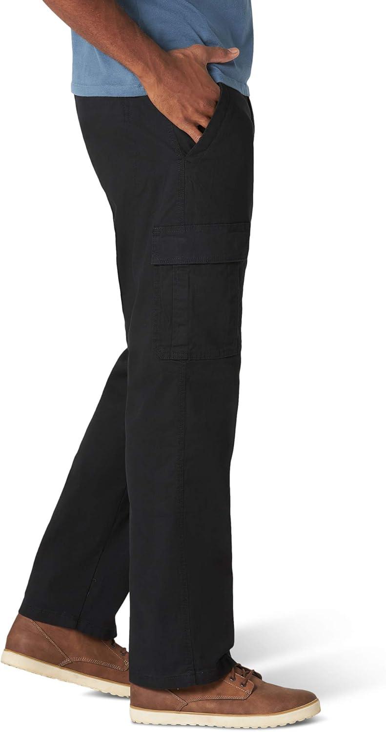 imageWrangler Authentics mens Relaxed Fit Stretch Cargo PantBlack