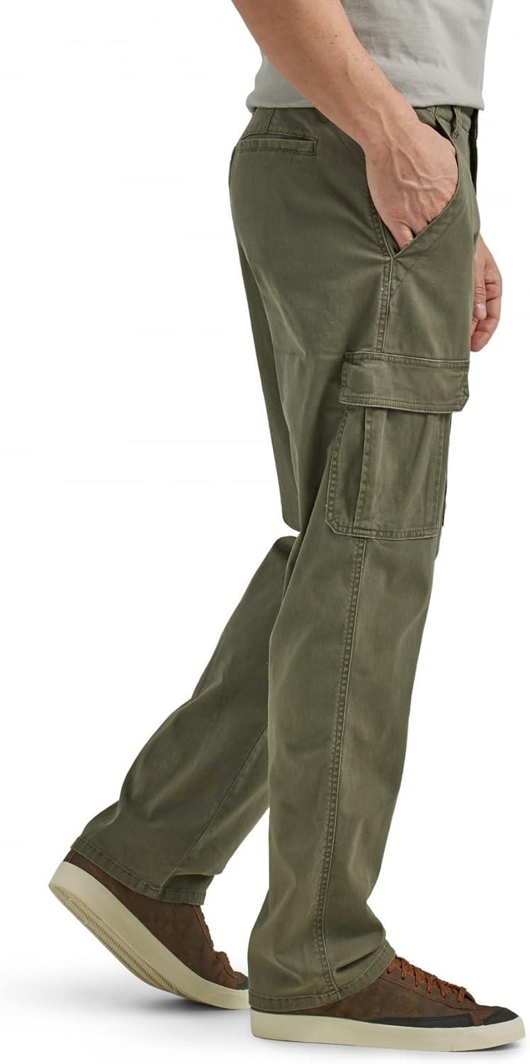 imageWrangler Authentics mens Relaxed Fit Stretch Cargo PantOlive