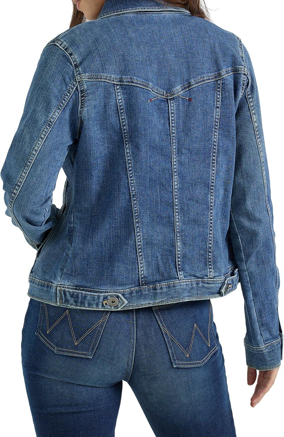 imageWrangler Authentics womens Stretch Denim JacketBlue