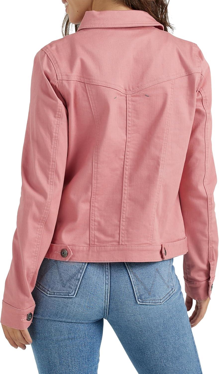 imageWrangler Authentics womens Stretch Denim JacketDusty Rose