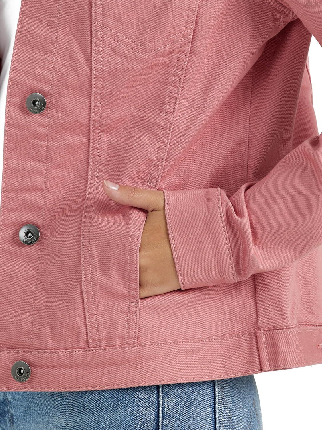 imageWrangler Authentics womens Stretch Denim JacketDusty Rose