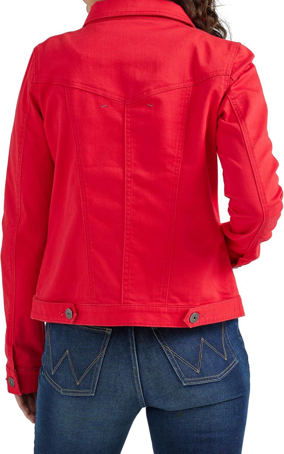 imageWrangler Authentics womens Stretch Denim JacketRed