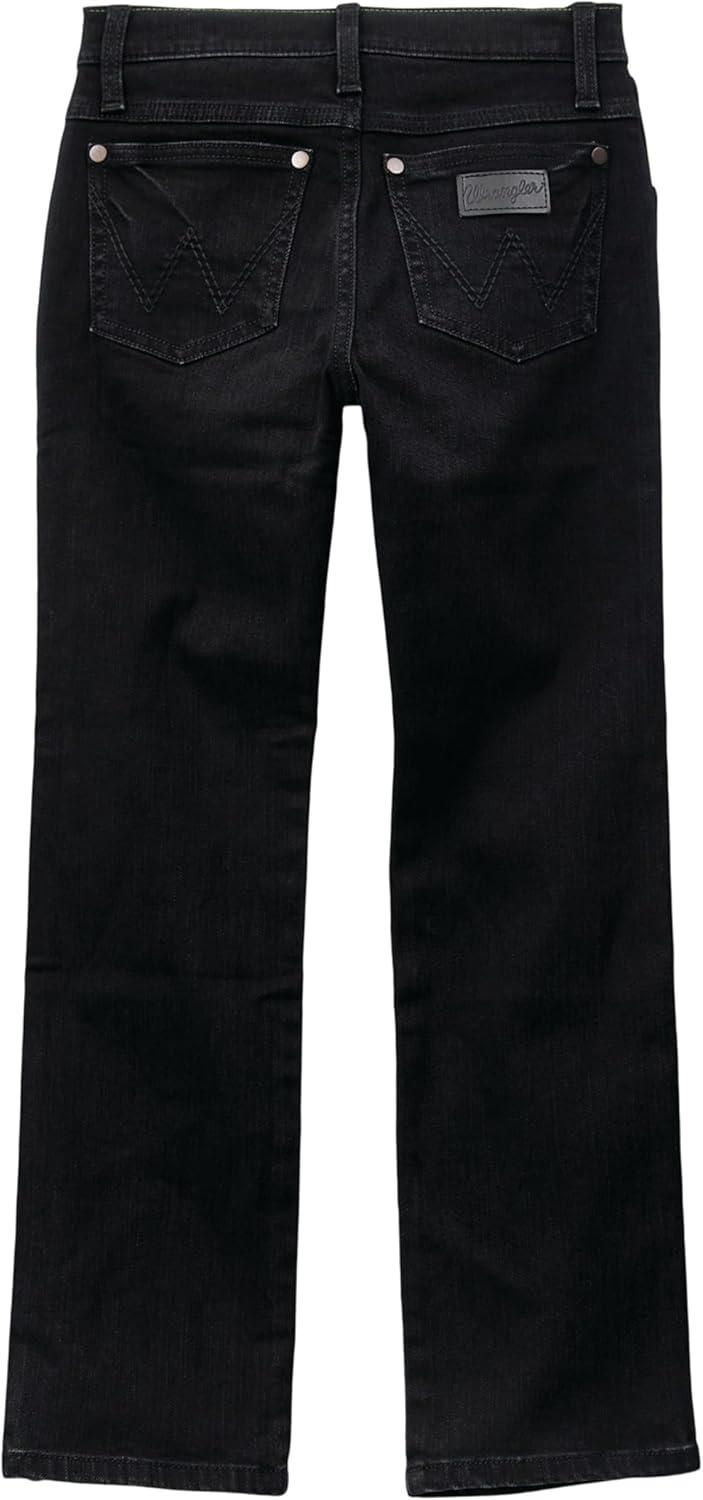 imageWrangler Boys Retro Slim Fit Straight Leg JeanBlackwell