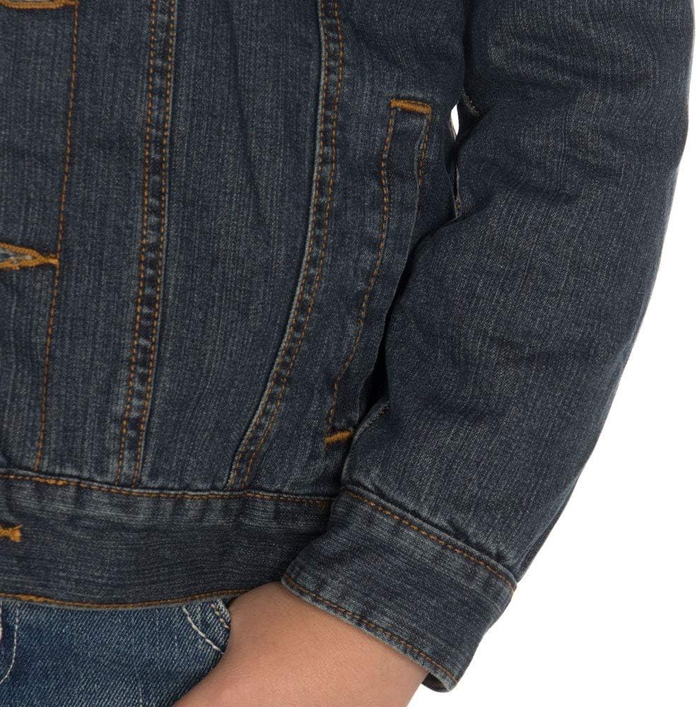 imageWrangler Boys Rustic Blue Sherpa Lined Jacket Rustic BlueBlue