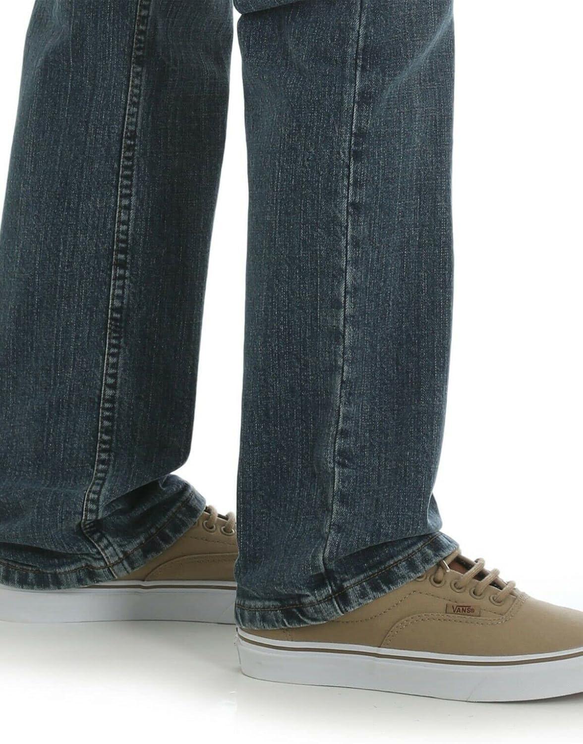 imageWrangler Boys Straight Fit JeanEnchanted Blue Medium Wash