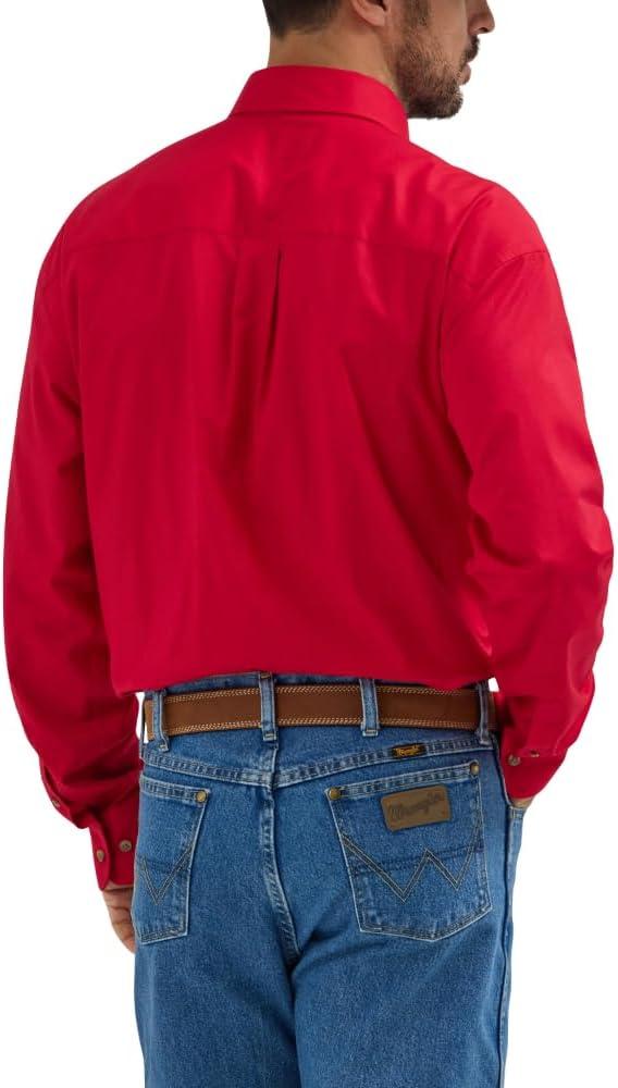 imageWrangler George Strait Solid Black Button Down ShirtRed