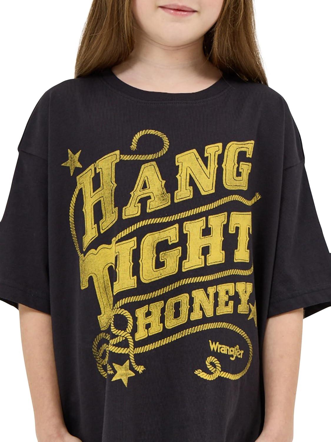 imageWrangler Lainey Wilson Girls Call A Cowboy Tee ShirtHang Tight Honey