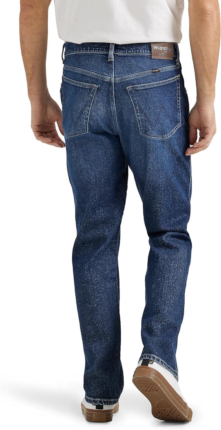 imageWrangler Mens FreetoStretch Relaxed Fit JeanDark Indigo