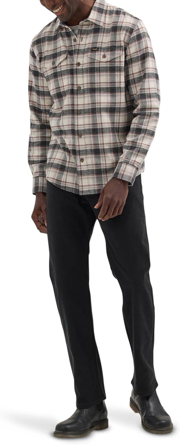 imageWrangler Mens Long Sleeve ShirtJet Stream