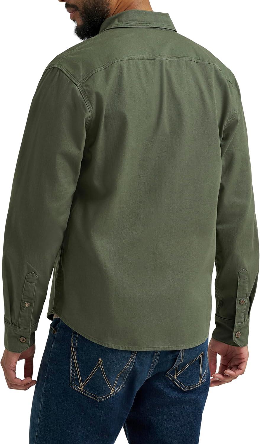 imageWrangler Mens Long Sleeve ShirtThyme Twill