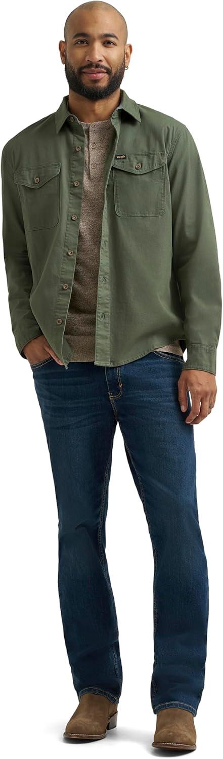 imageWrangler Mens Long Sleeve ShirtThyme Twill