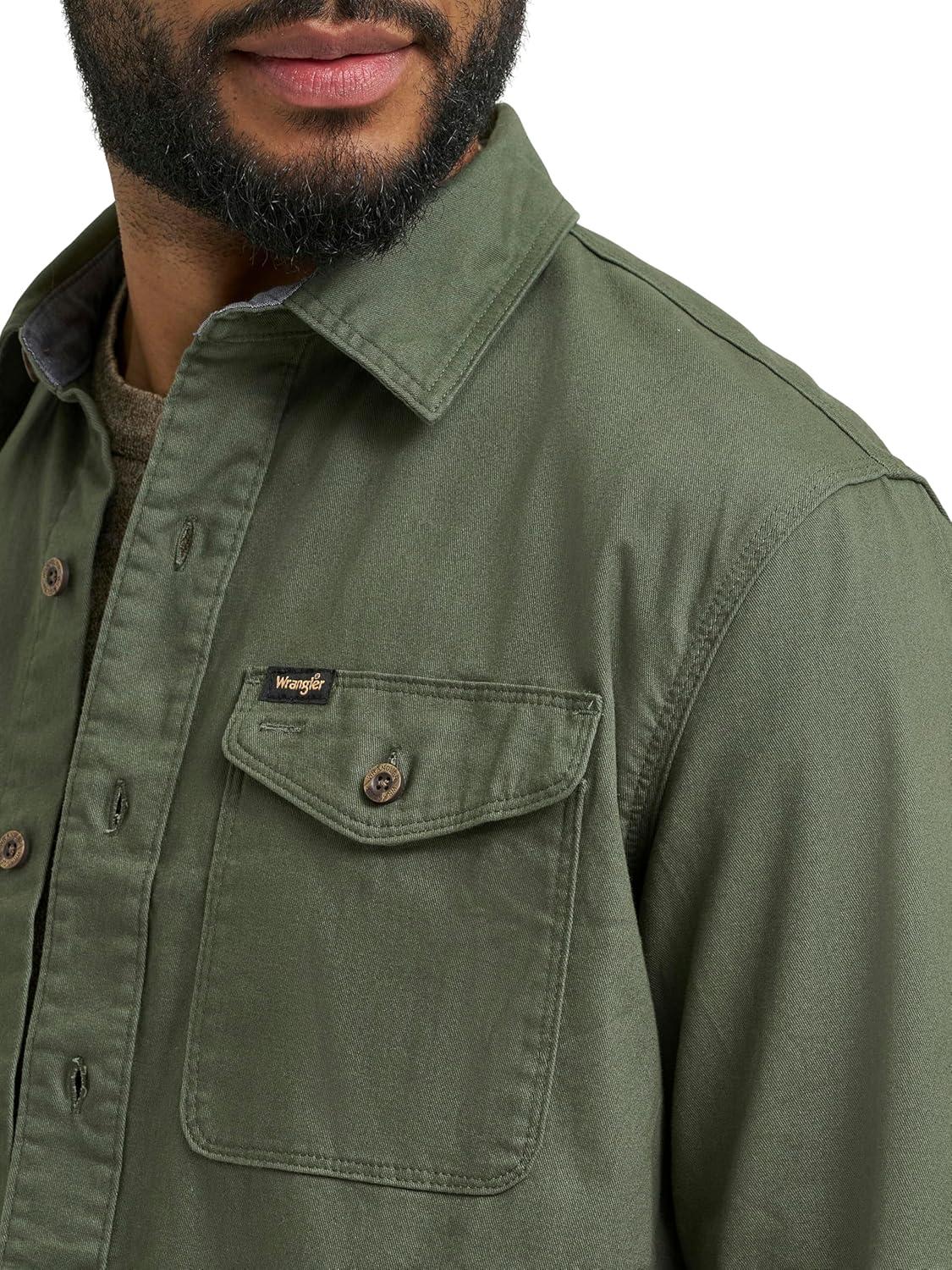 imageWrangler Mens Long Sleeve ShirtThyme Twill