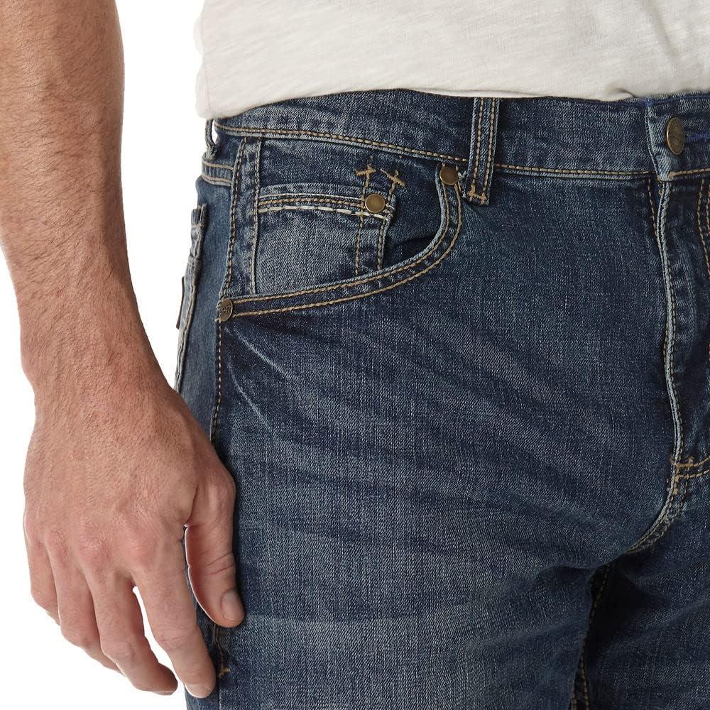 imageWrangler Mens Retro Limited Edition Relaxed Fit Boot Cut JeanDenim Blue