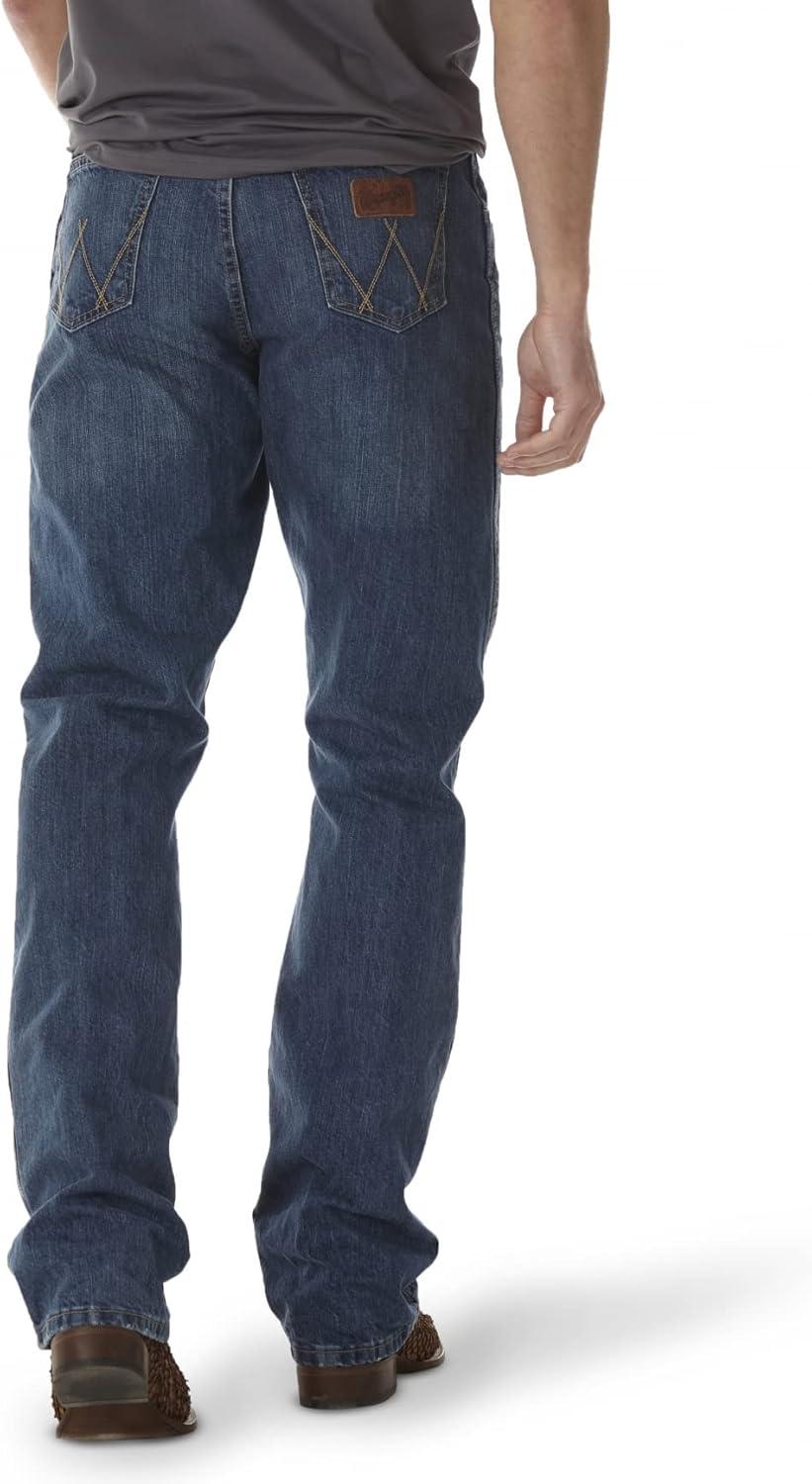 imageWrangler Mens Retro Limited Edition Relaxed Fit Boot Cut JeanTrue Blue