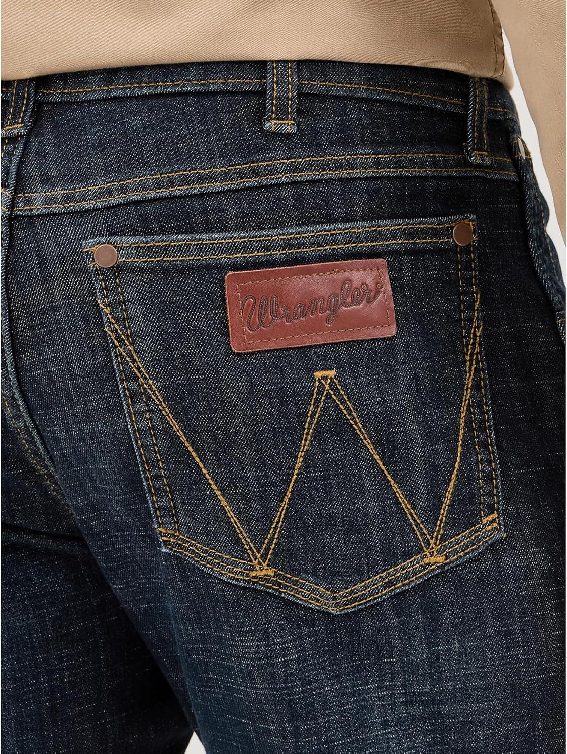 imageWrangler Mens Retro Slim Fit Boot Cut JeanDax