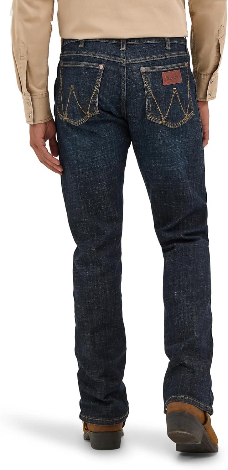 imageWrangler Mens Retro Slim Fit Boot Cut JeanDax