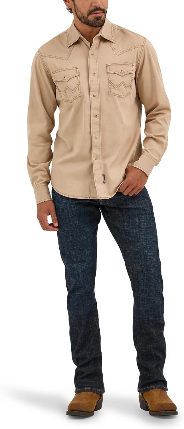 imageWrangler Mens Retro Slim Fit Boot Cut JeanDax