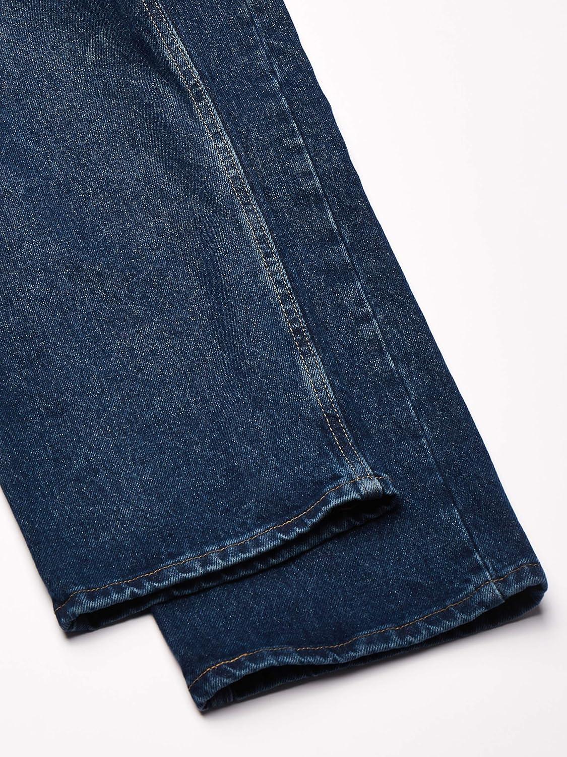 imageWrangler Mens Retro Slim Fit Straight Leg JeanDark Stonewash