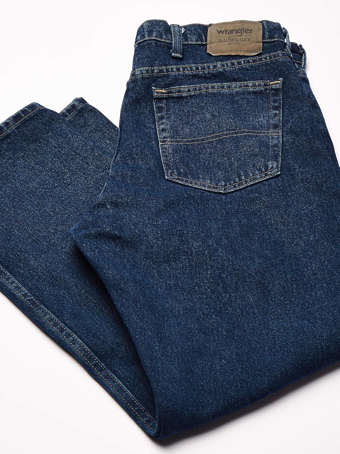 imageWrangler Mens Retro Slim Fit Straight Leg JeanDark Stonewash