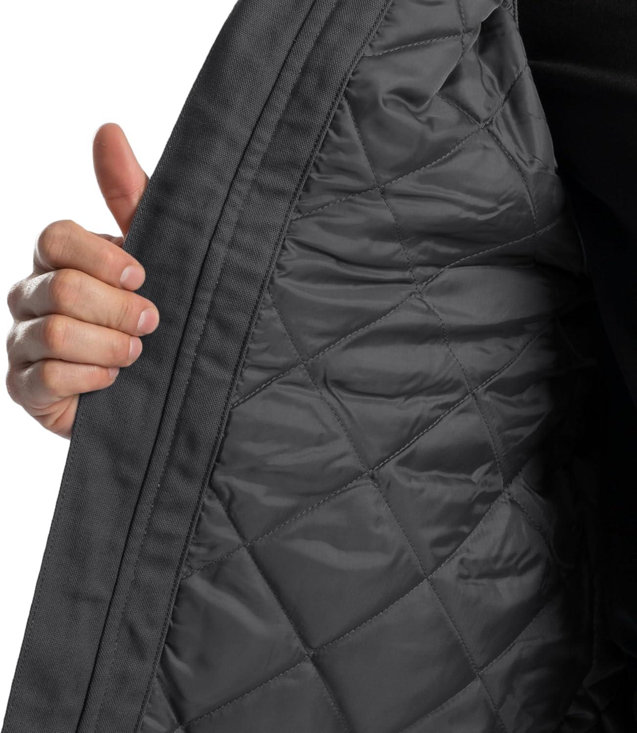 imageWrangler Mens Sherpa Lined Vest With HoodAsphalt