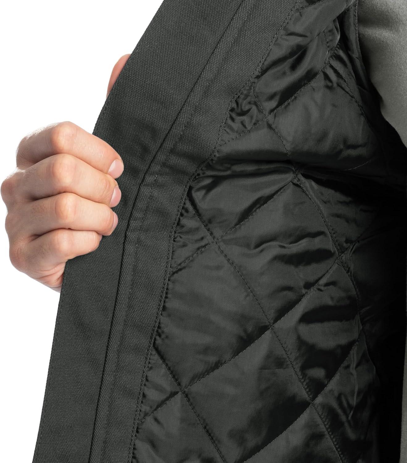 imageWrangler Mens Sherpa Lined Vest With HoodBlack