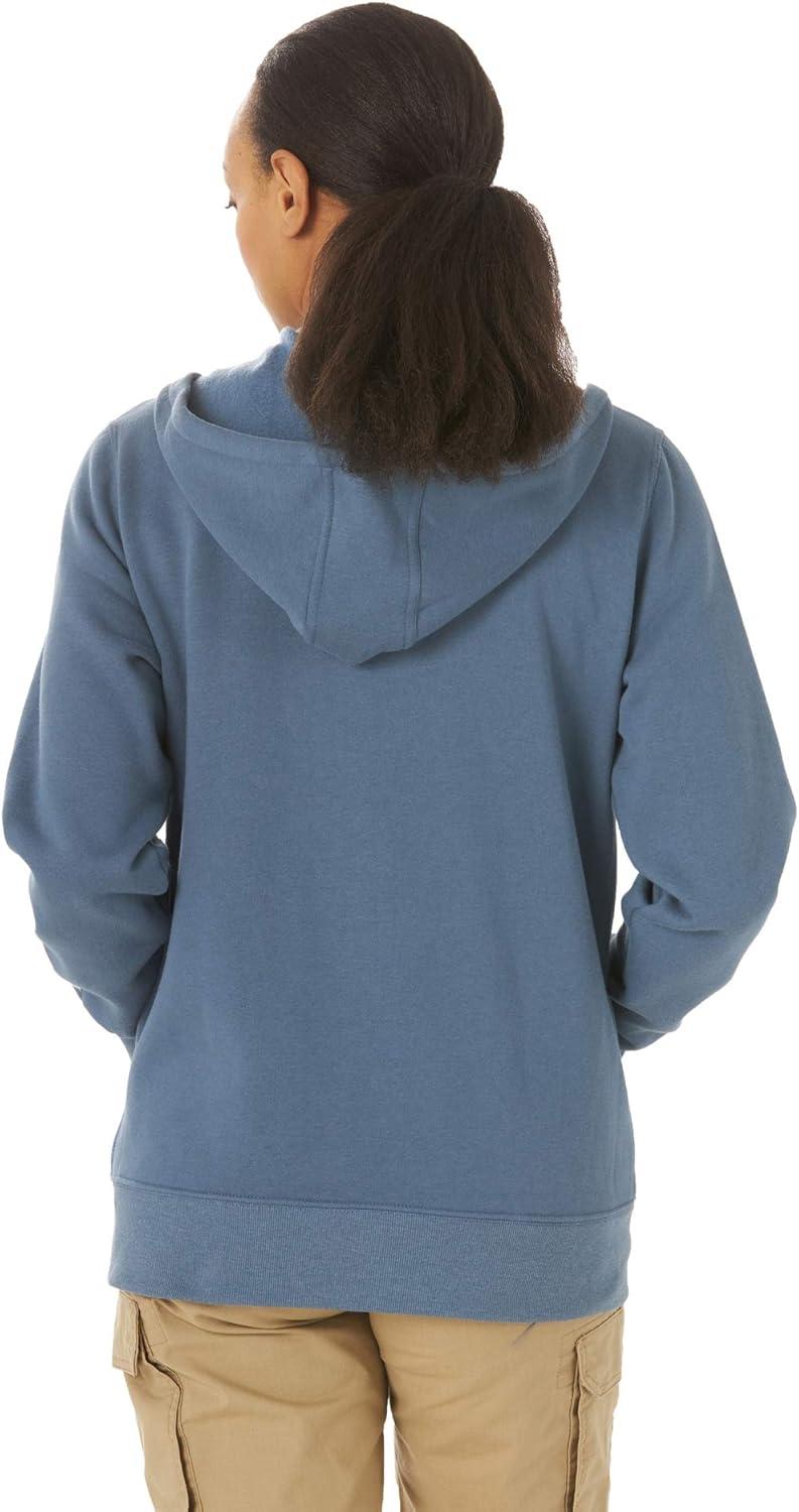 imageWrangler Riggs Workwear Womens FullZip Hoodie SweatshirtBlue Sea