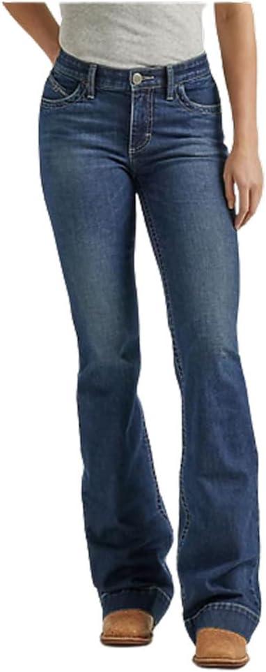 imageWrangler Womens Premium Patch Mae Sits Above Hip JeanBlue