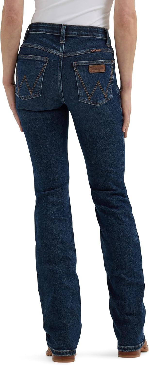 imageWrangler Womens Premium Patch Mae Sits Above Hip JeanDenim