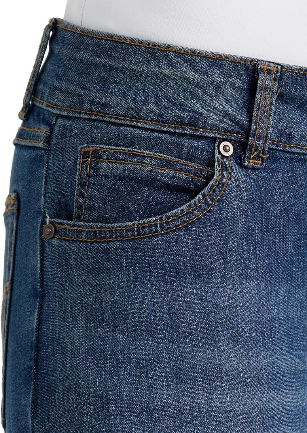 imageWrangler Womens Western Mid Rise Stretch Boot Cut JeanKora