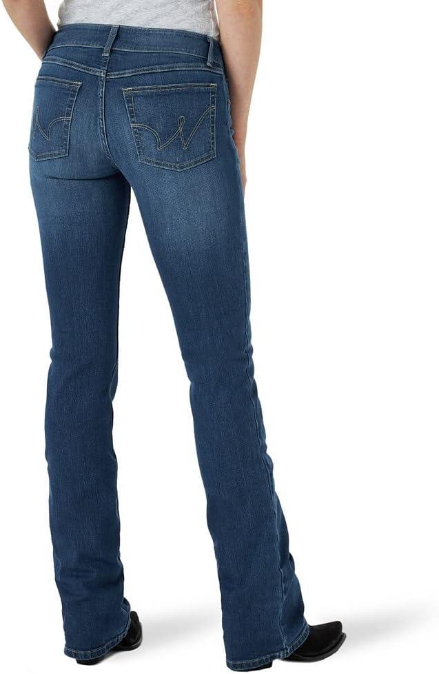 imageWrangler Womens Western Mid Rise Stretch Boot Cut JeanNorah