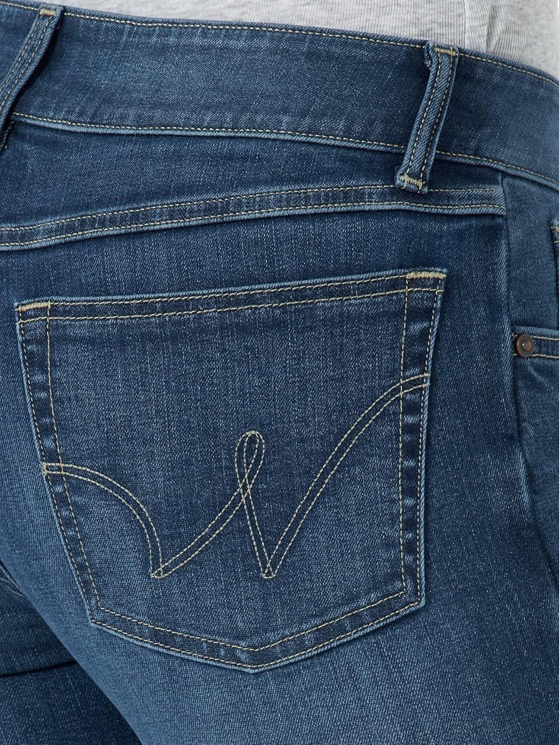 imageWrangler Womens Western Mid Rise Stretch Boot Cut JeanNorah