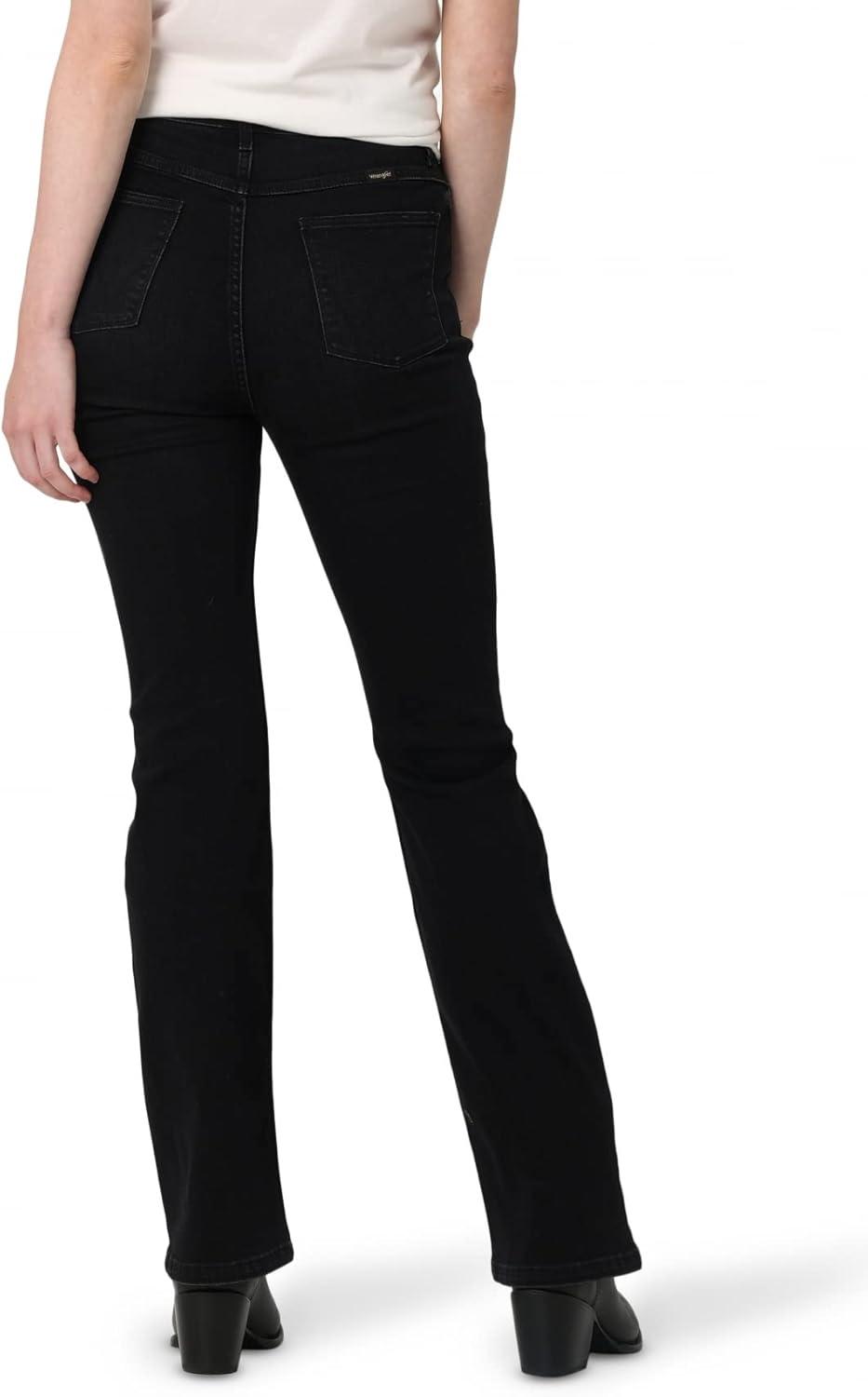 imageWrangler Womens Womens High Rise Bold Boot JeanBlack Wash