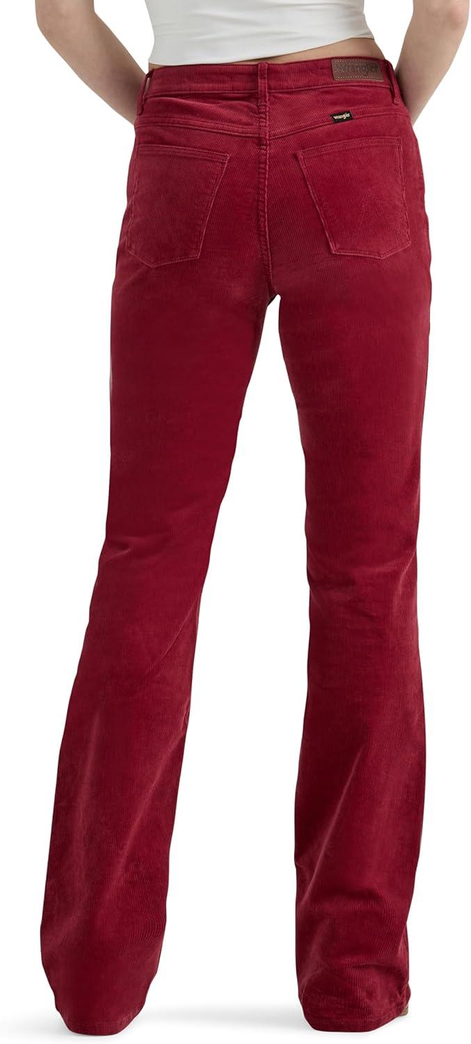 imageWrangler Womens Womens High Rise Bold Boot JeanCarmine