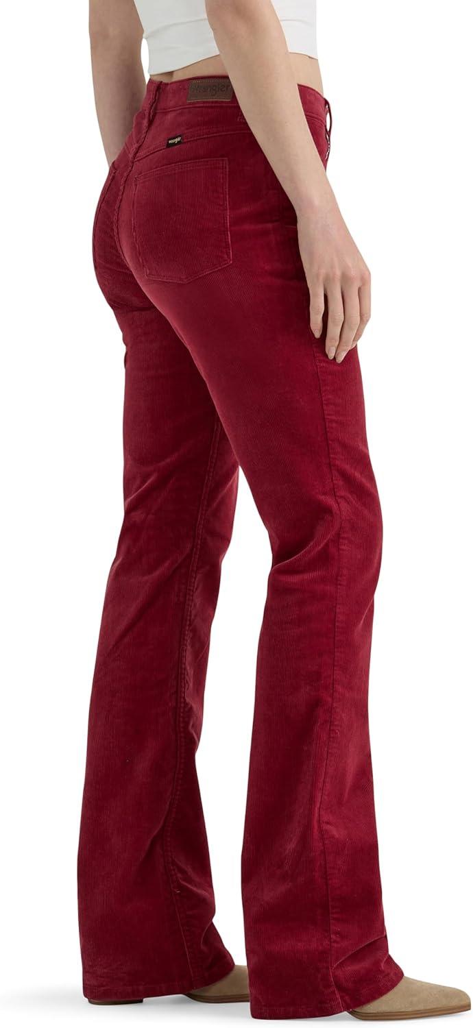 imageWrangler Womens Womens High Rise Bold Boot JeanCarmine