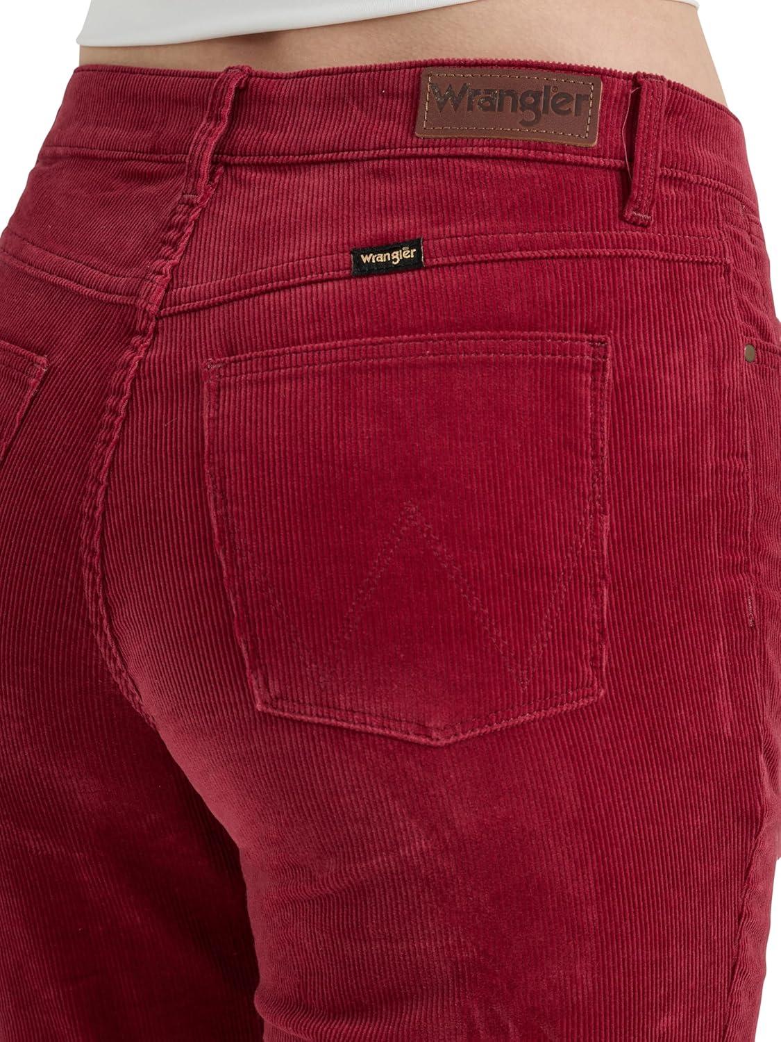 imageWrangler Womens Womens High Rise Bold Boot JeanCarmine