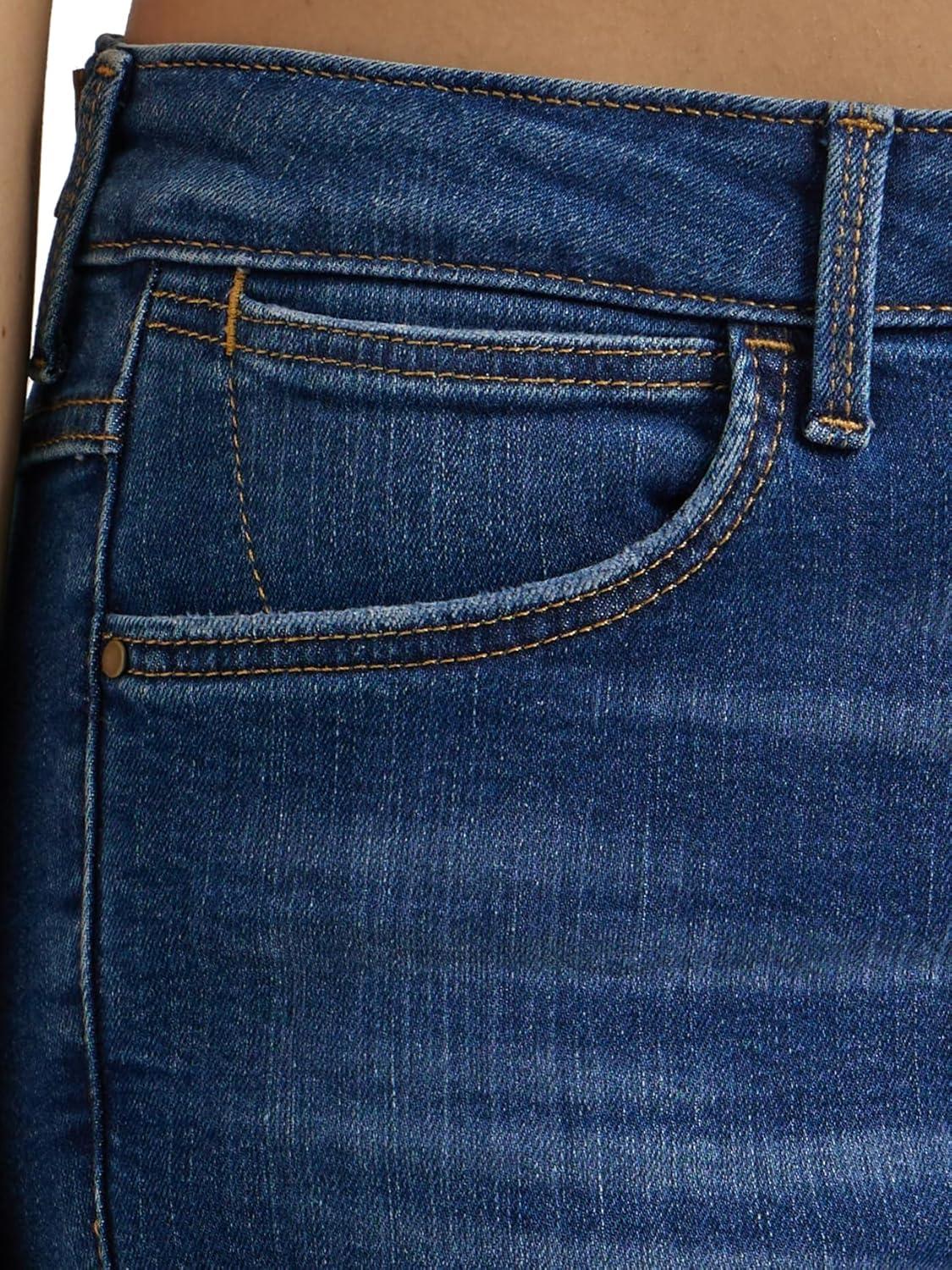 imageWrangler Womens Womens High Rise Bold Boot JeanCrimson