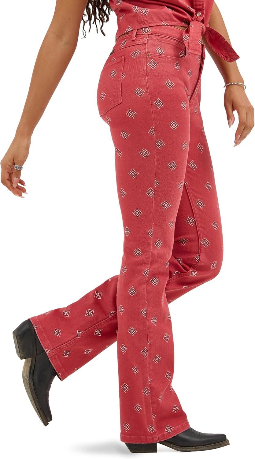 imageWrangler Womens Womens High Rise Bold Boot JeanDiamond Bay