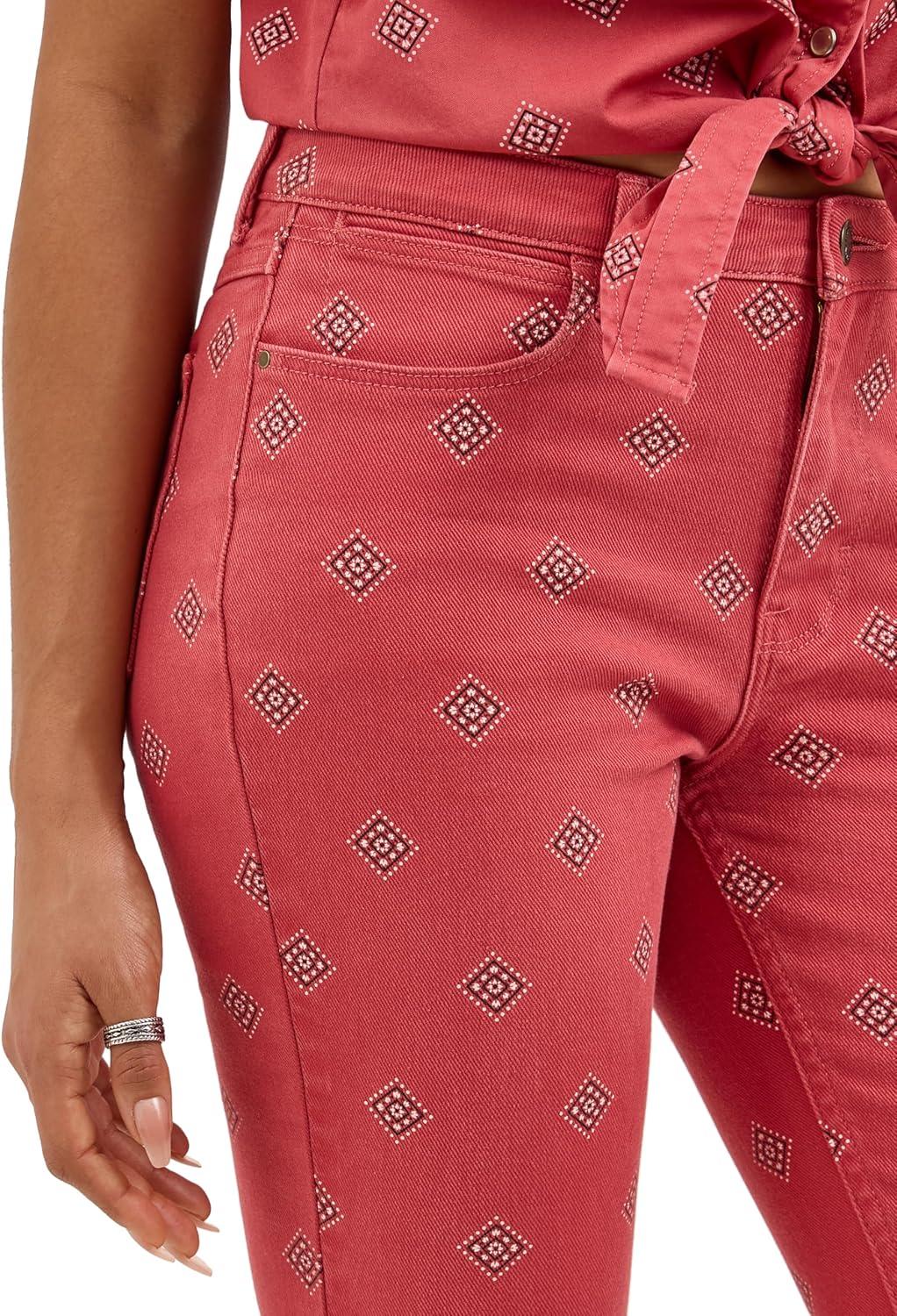 imageWrangler Womens Womens High Rise Bold Boot JeanDiamond Bay